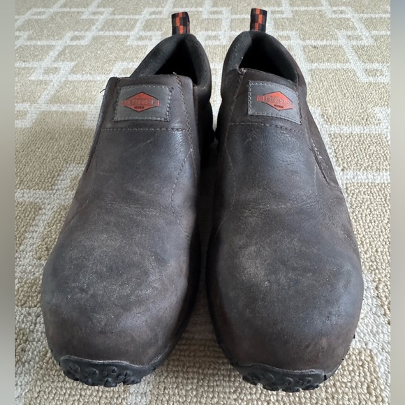 Merrell Work Leather Slip-On Shoes Non-Slip Outdoor Fall Utility Brown Men’s 8.5 - Picture 13 of 15